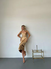 LUSTROUS LUXE SILK BODYCON