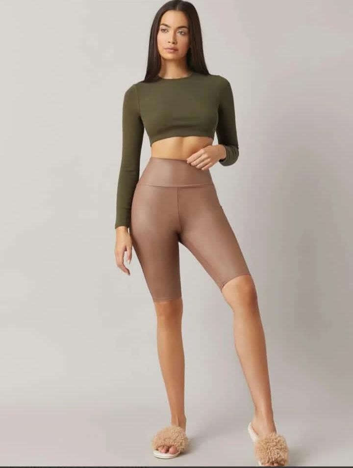 Olive Green Crop Top